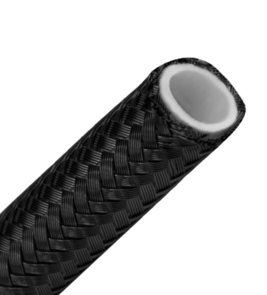200 Series -10AN PTFE Hose - Black Stainless Steel Braid