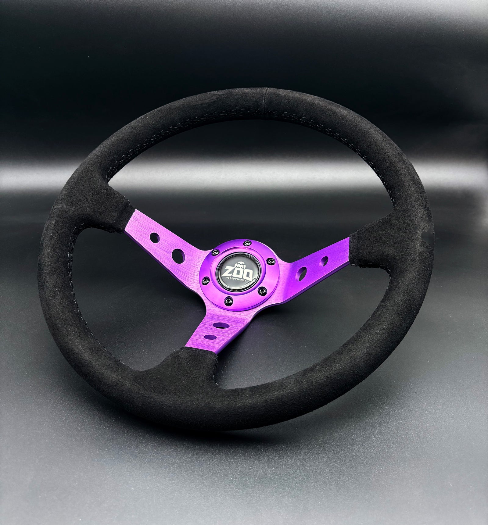 Purple Billet Steering Wheel