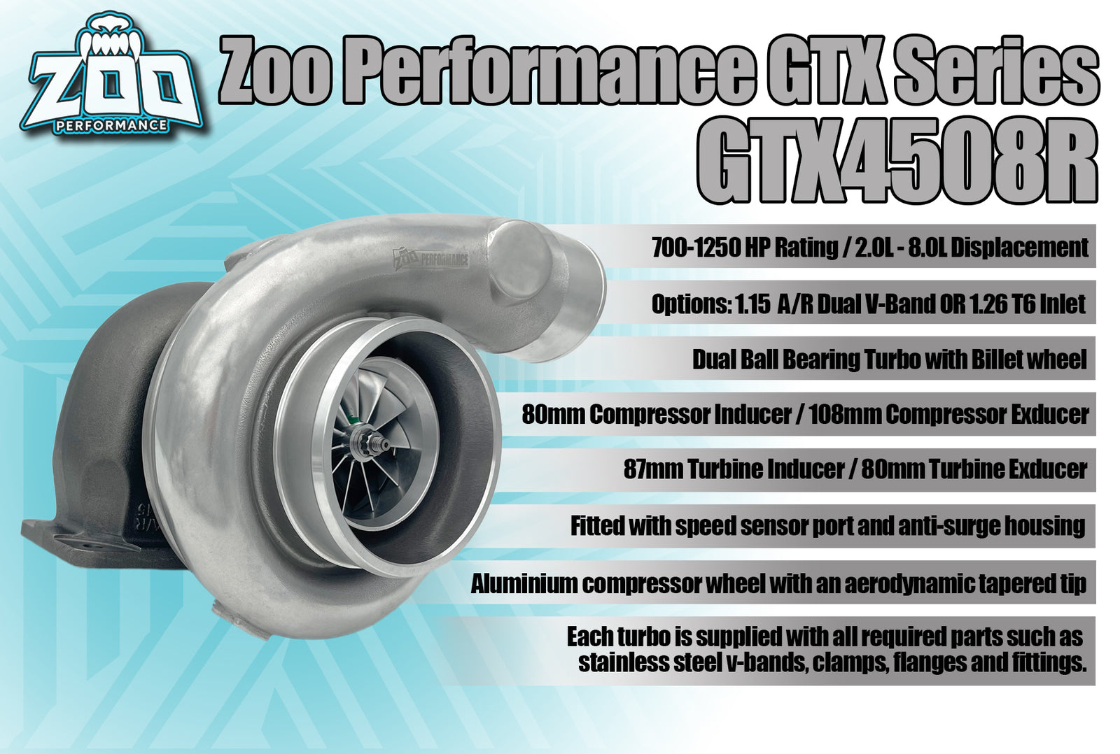 GTX4508R Series 80mm Turbo