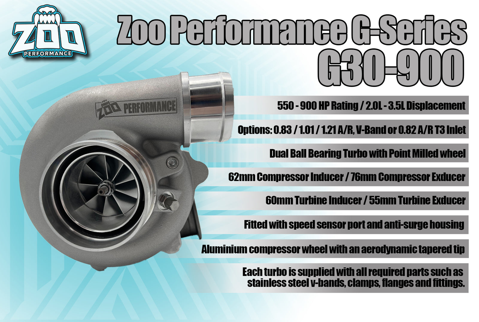 G30-900HP Series 62mm Turbo