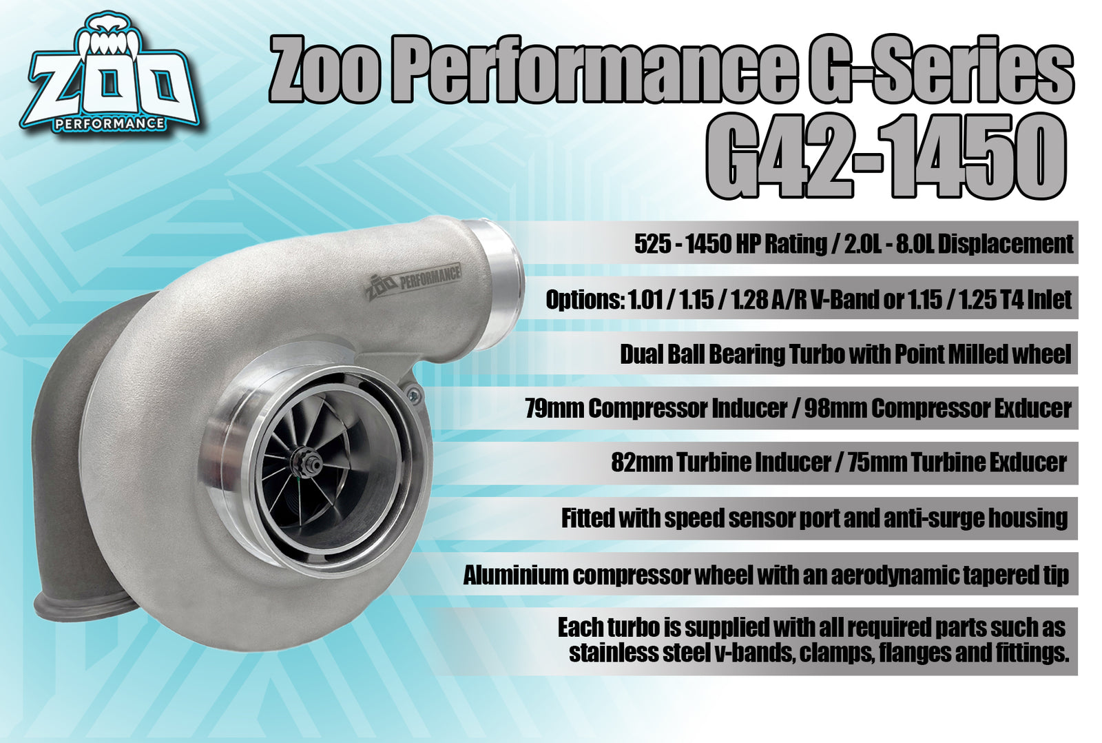 G42-1450HP Series 79mm Turbo