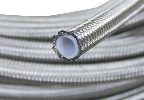 200 Series -6AN PTFE Hose - Stainless Steel Braid