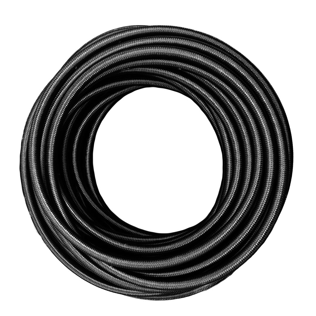 AN10 100 Series Black Nylon Braided Cutter Hose
