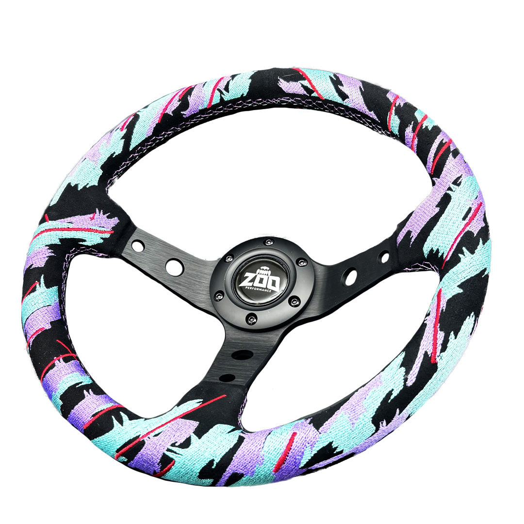 Retro Tiffany Blue / Purple Steering Wheel
