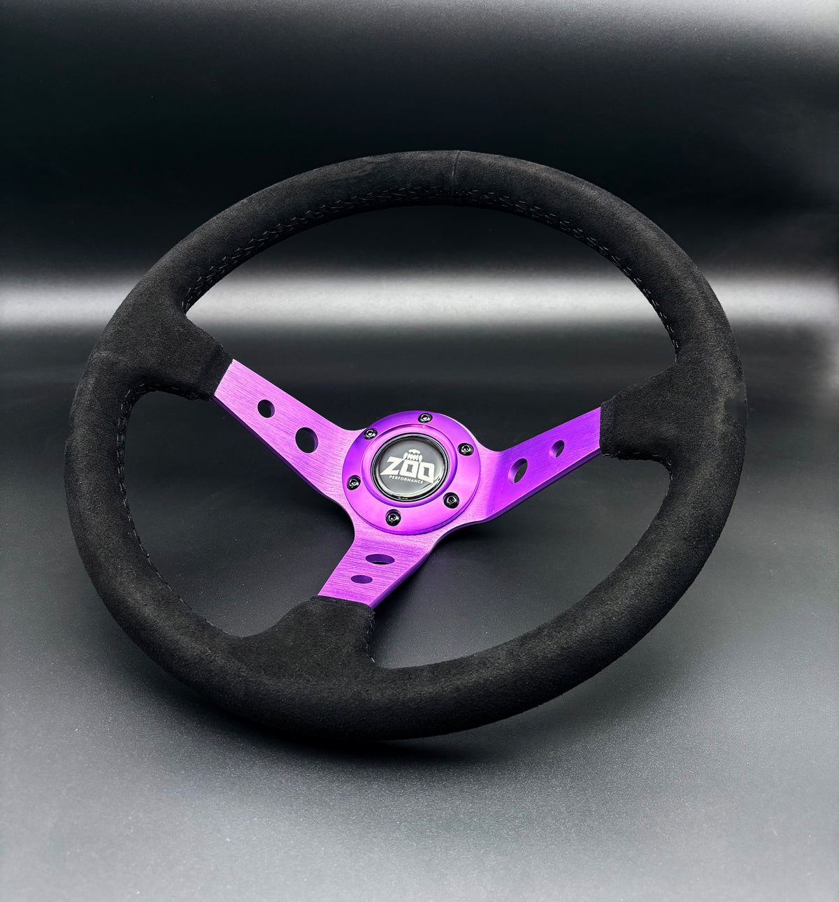 Purple Billet Steering Wheel