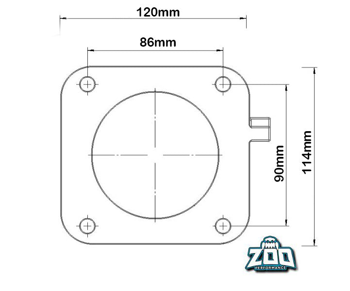 TOYOTA 2JZ 80MM BLACK THROTTLE BODY