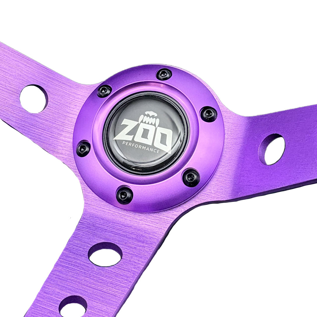 Purple Billet Steering Wheel