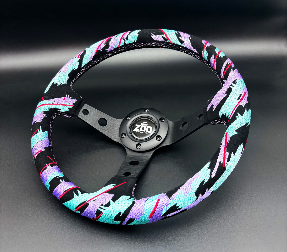 Retro Tiffany Blue / Purple Steering Wheel