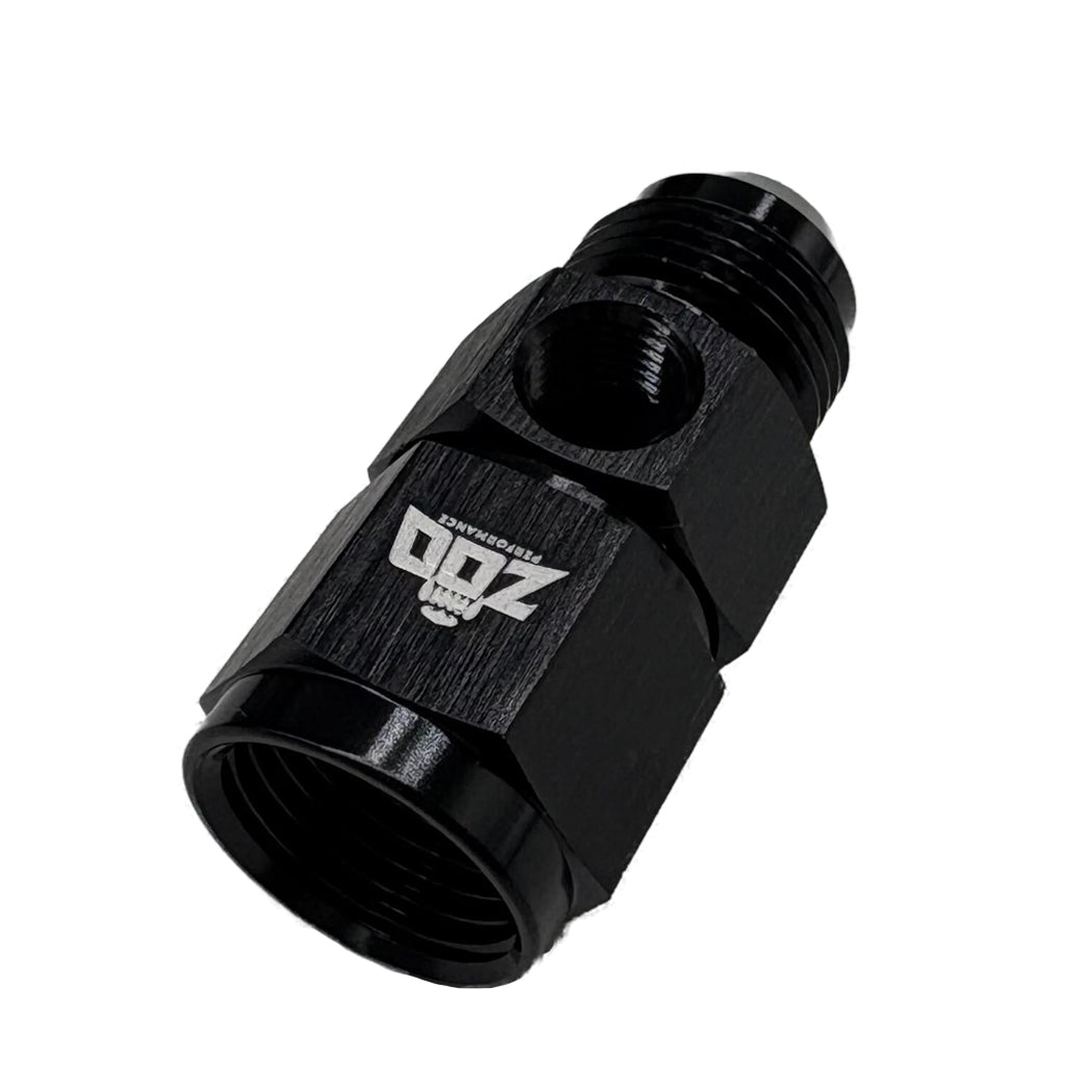 AN FEMALE - MALE UNION ADAPTOR WITH 1/8" PORT