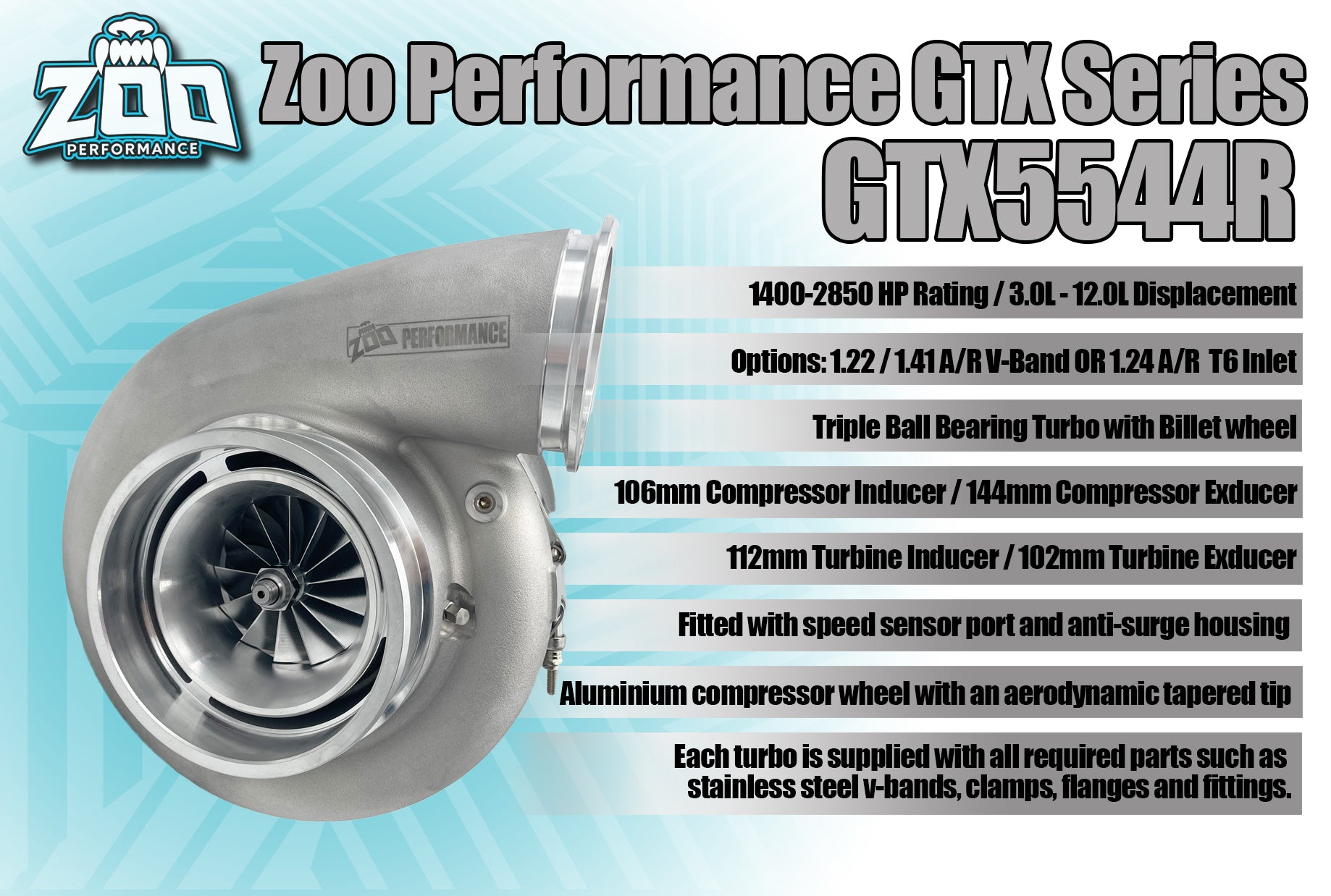 GTX5544R Series 106mm Turbo