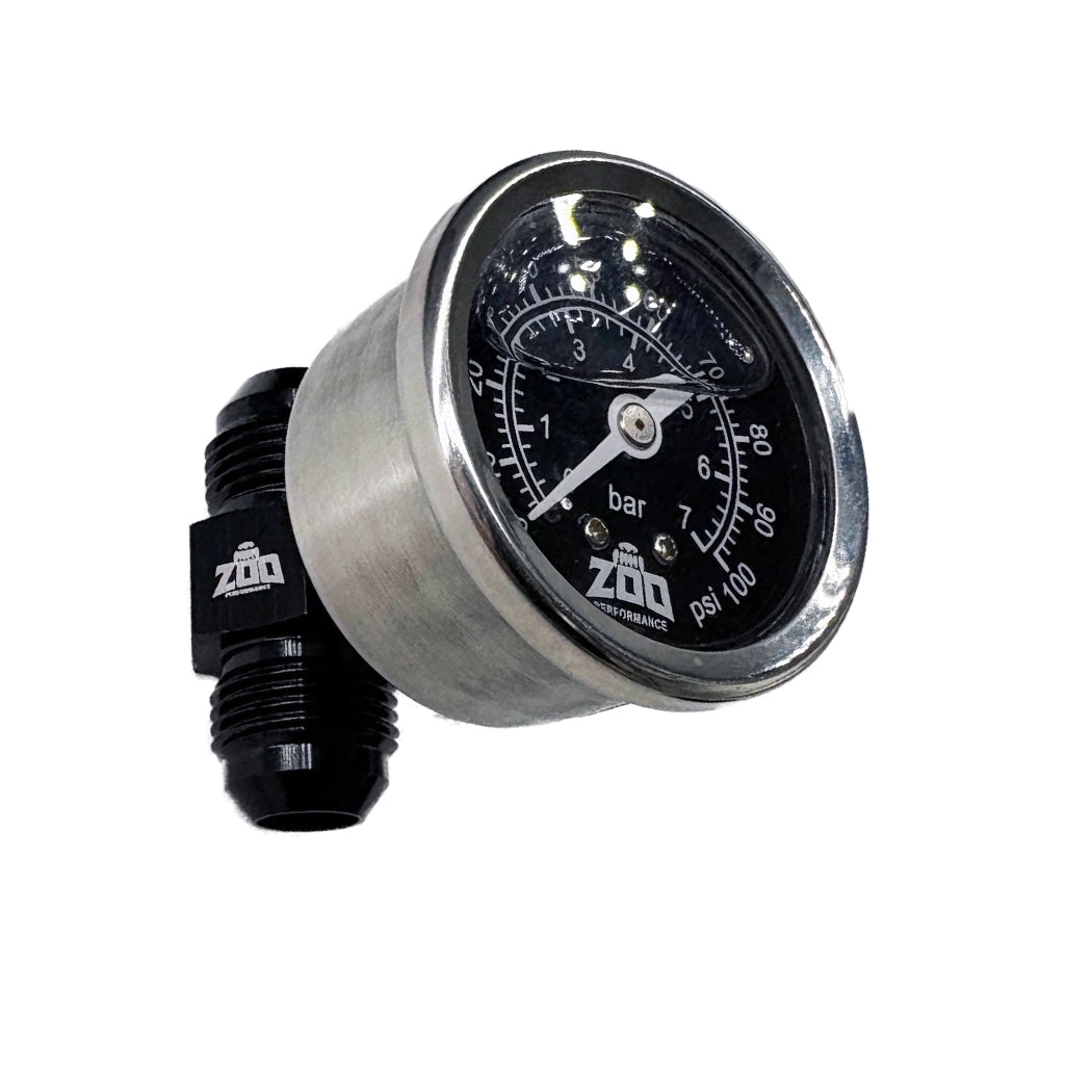 AN MALE - MALE UNION ADAPTOR WITH 1/8" PORT