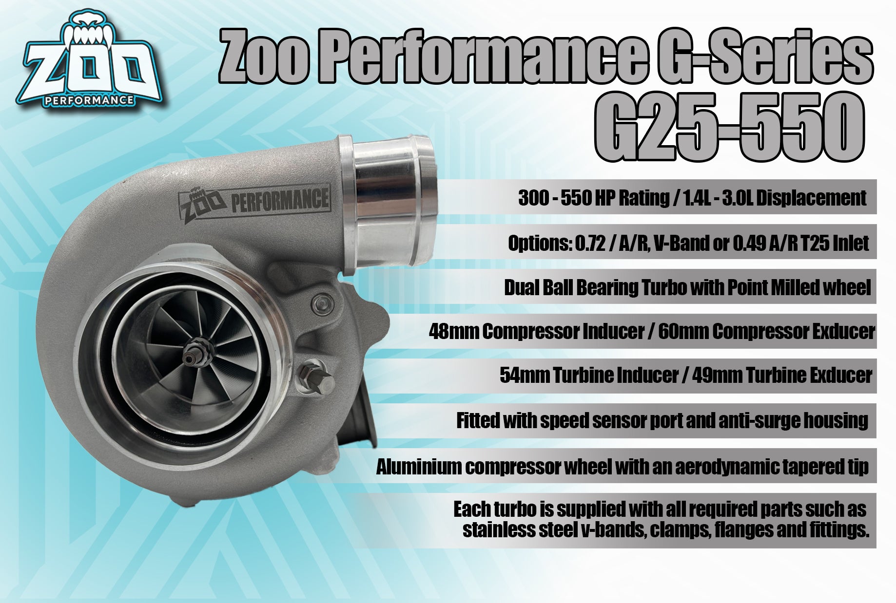 G25-550HP Series 48mm Turbo