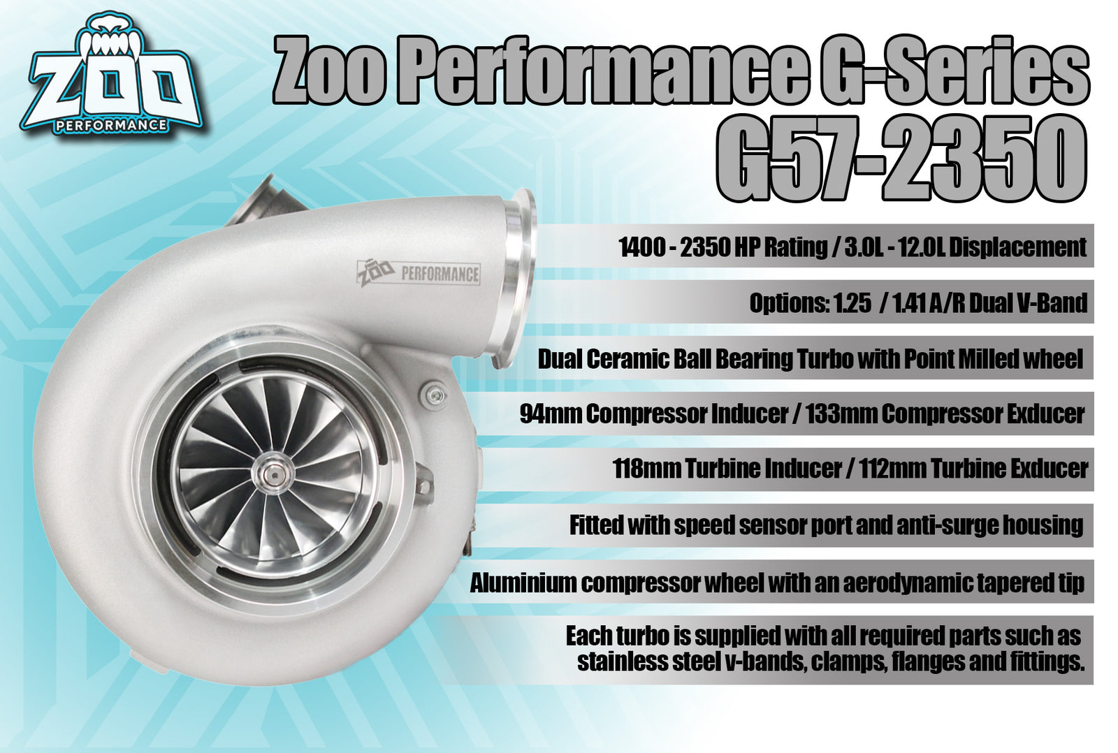 G57-2350HP Series 94mm Turbo