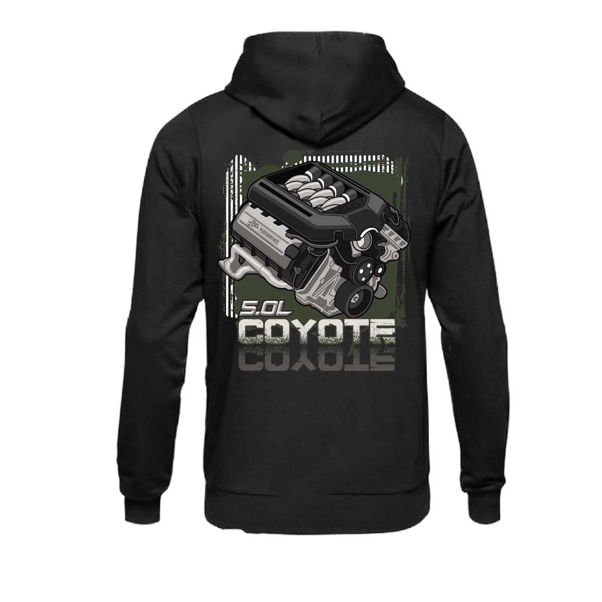 Ford Coyote Engine Graphic Hoodie