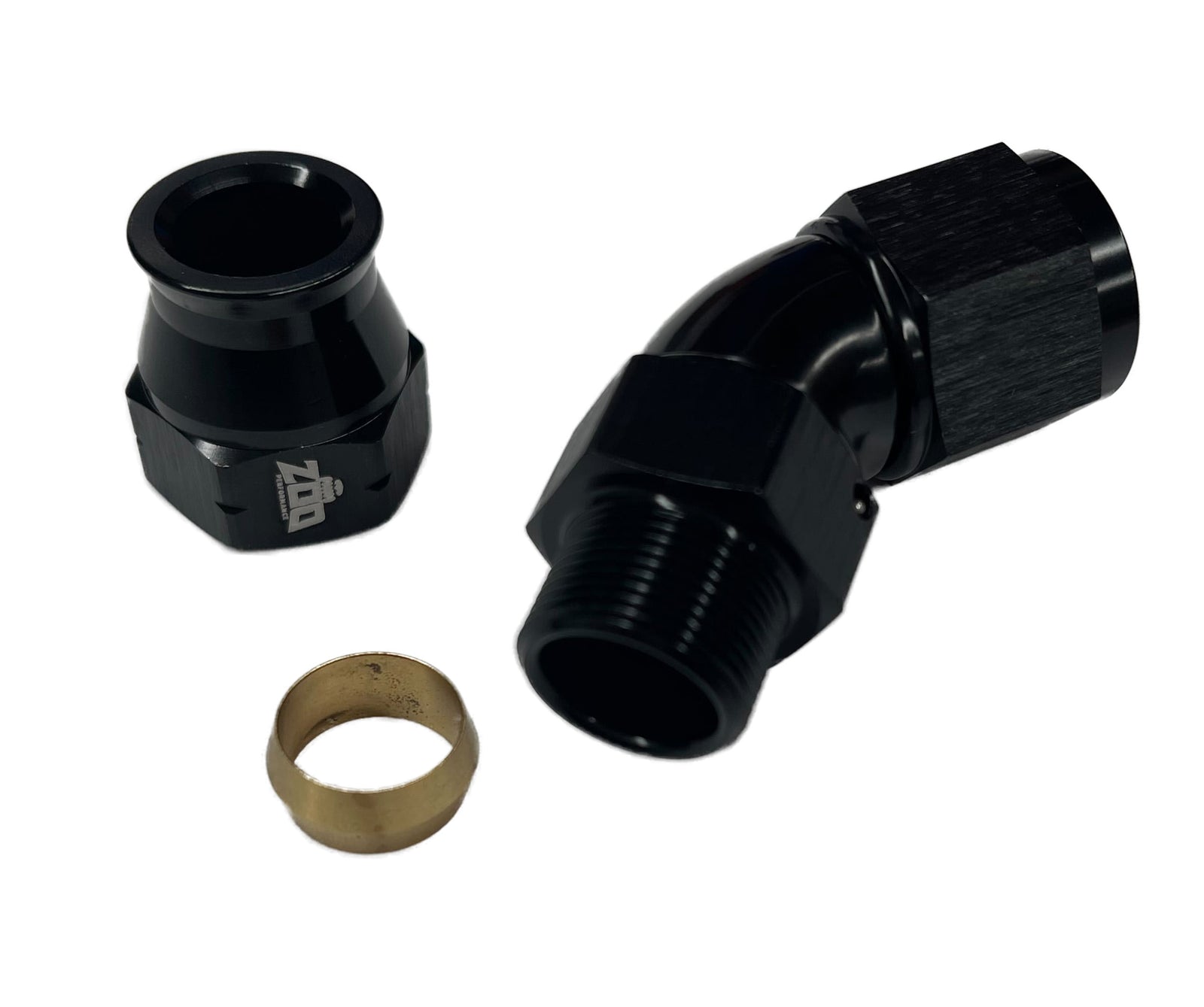600 Series Hardline 45 Deg Female AN Hose Fitting