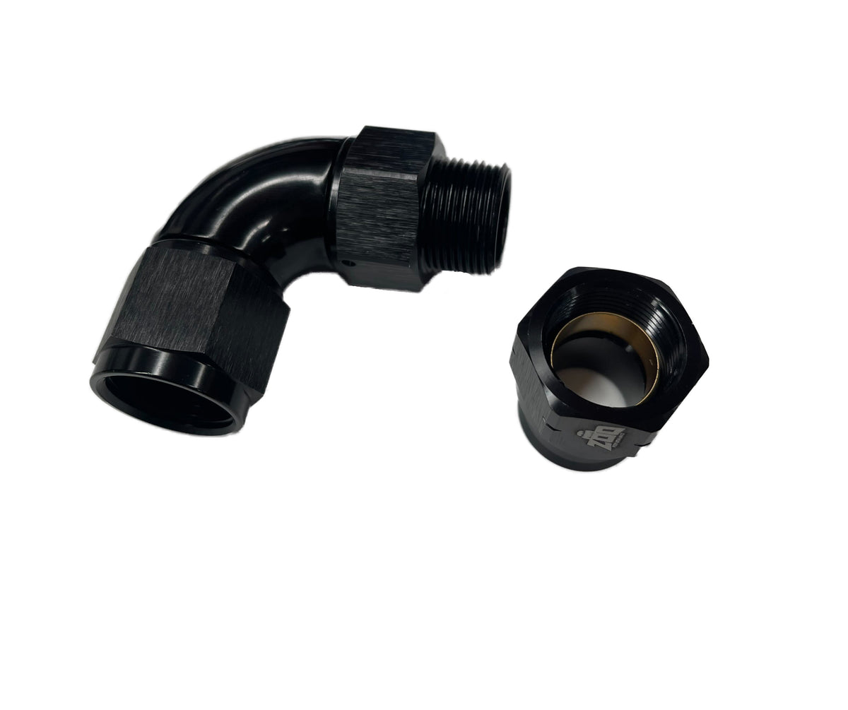 600 Series Hardline 90 Deg Female AN Hose Fitting
