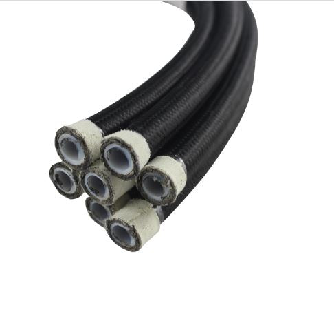 200 Series -6AN PTFE Hose - Black Nylon Braided