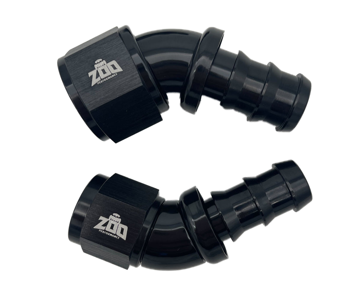 400 Series 45 Deg Hose Ends (Push Lock)