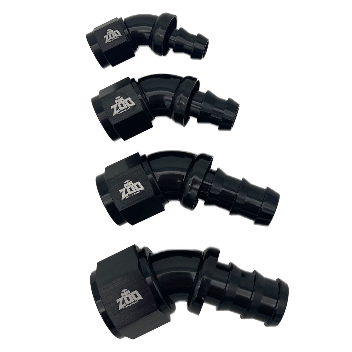 400 Series 45 Deg Hose Ends (Push Lock)