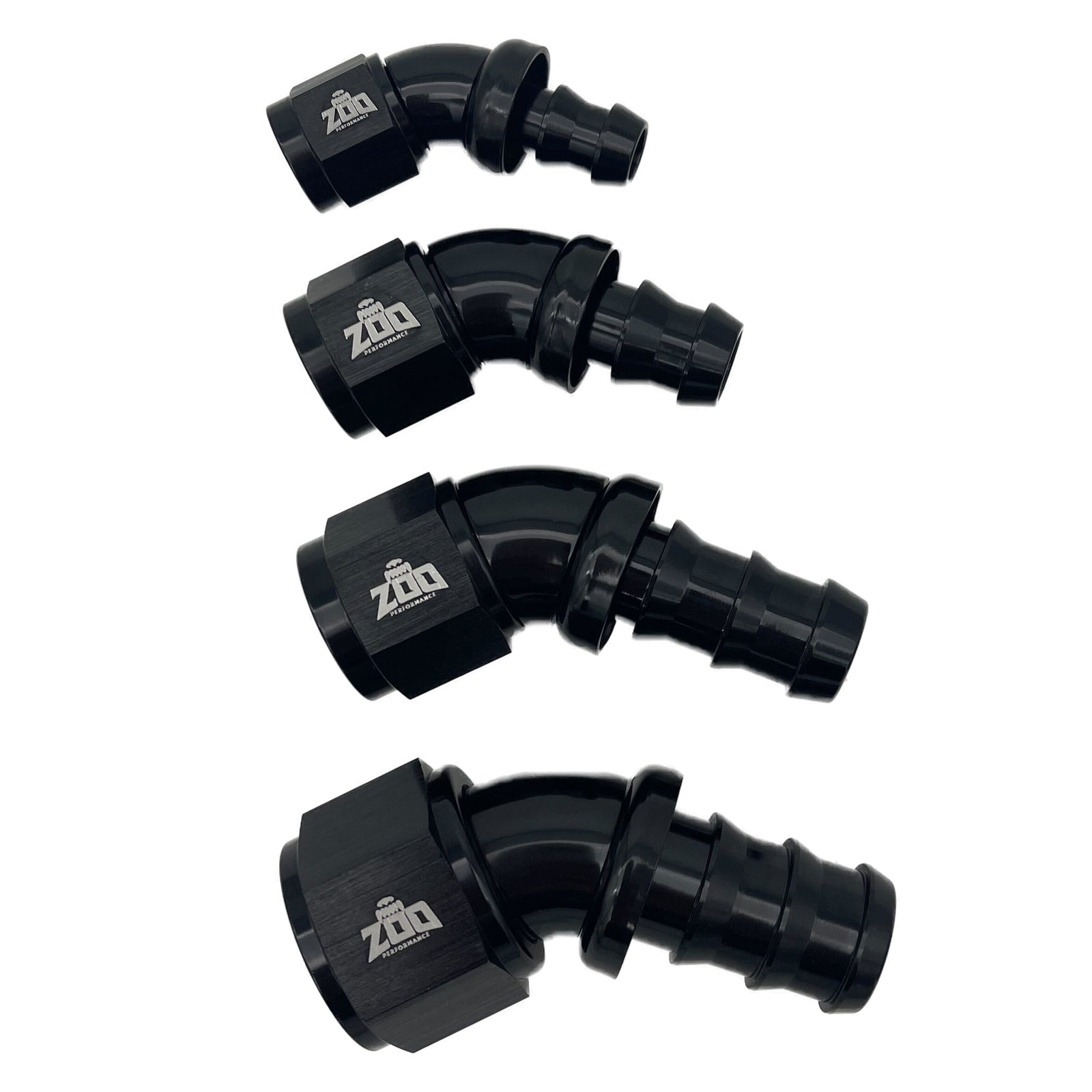 400 Series 45 Deg Hose Ends (Push Lock)