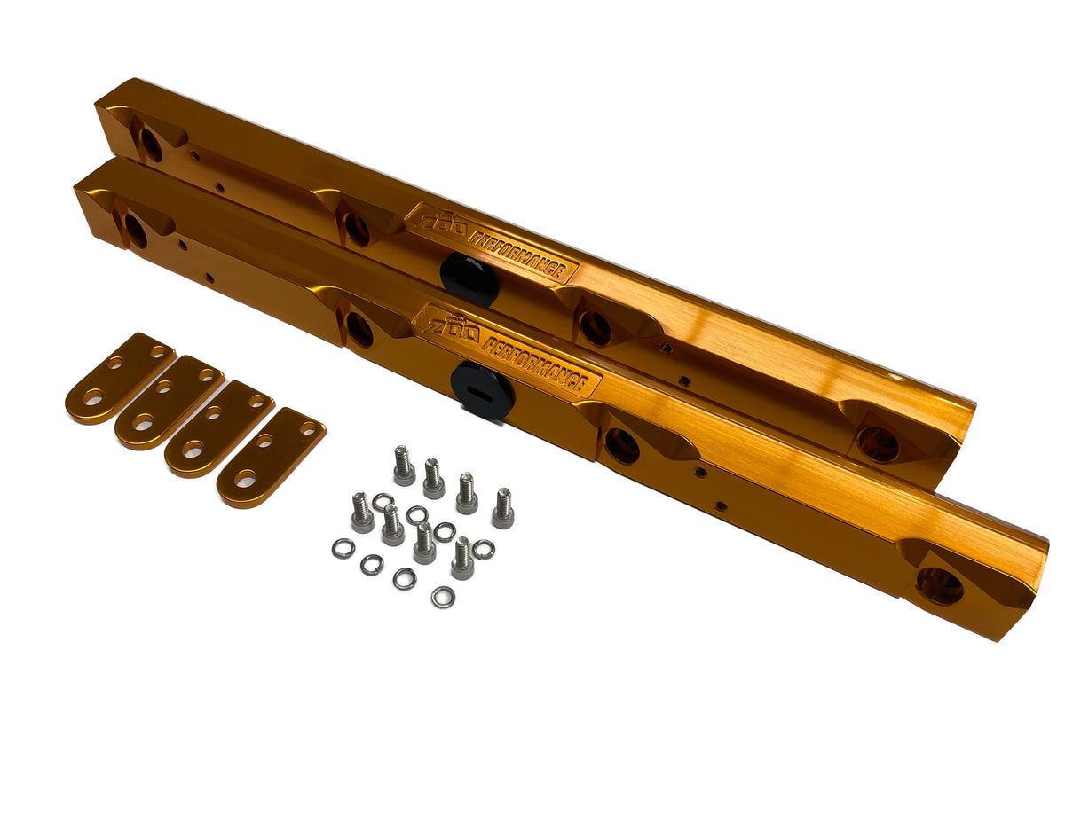 LS2 FUEL RAILS  (GOLD, BLACK, SILVER)
